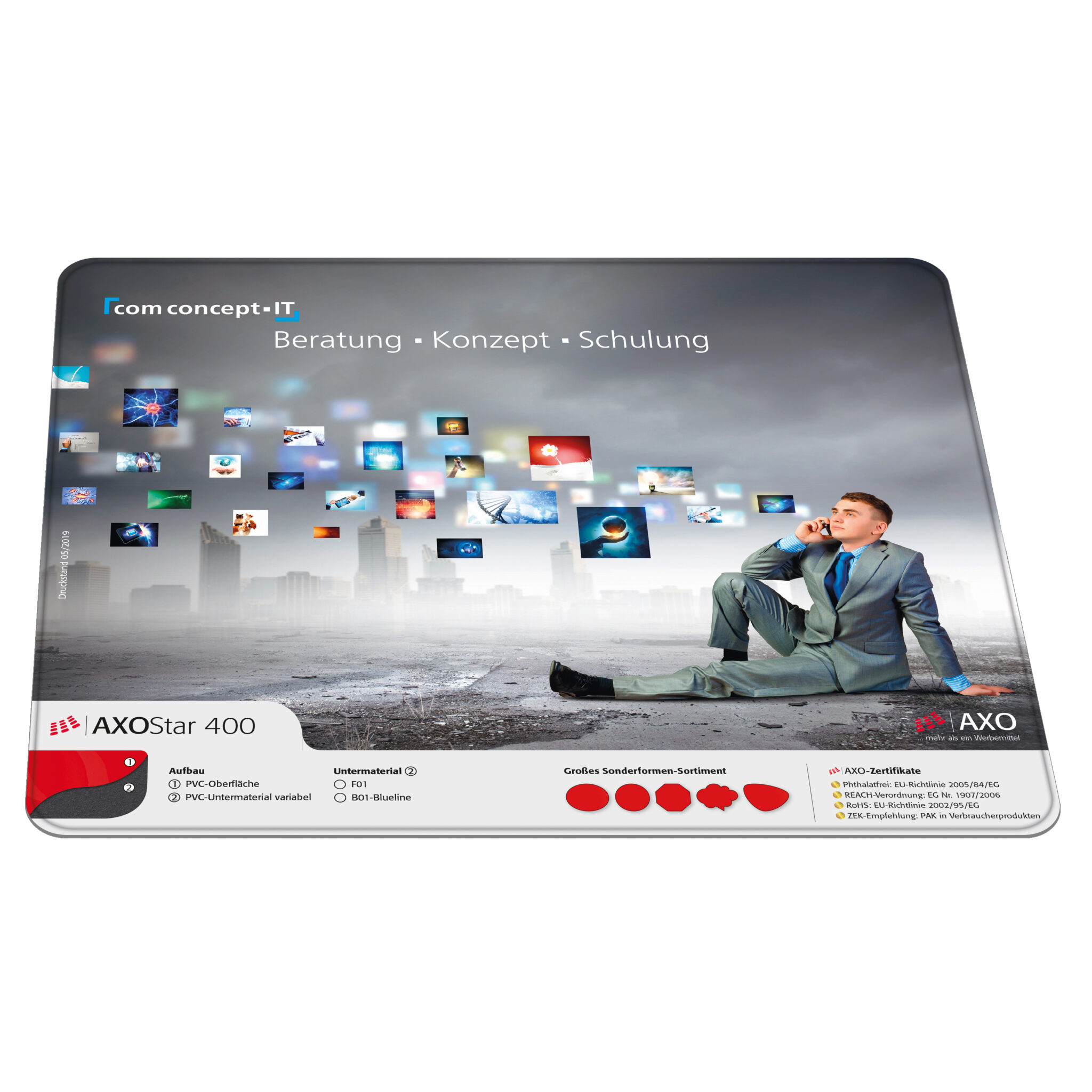 ZahlmatteAXOStar 600 - AxoPad - Mousepad bis zum Untersetzer